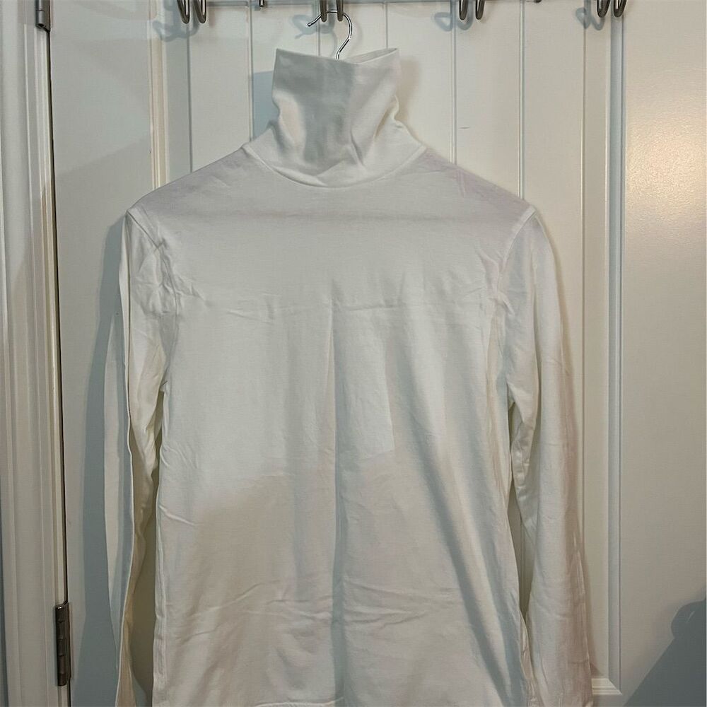 Urban Outfitters Men's XS White Turtleneck Long Sleeve Top